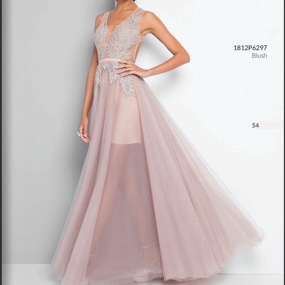 TERANI COUTURE PINK PROM DRESS size 0 - Picture 3 of 10